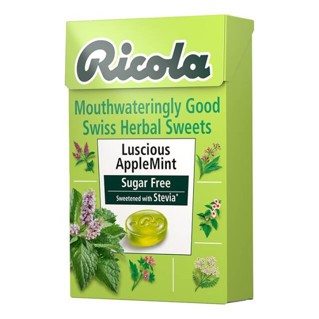 Ricola Swiss Herbal Sweets - Luscious Apple Mint - Sugar Free 45g - 1