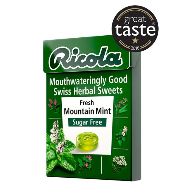 Ricola Mountain Mint Swiss Herbal Sweets Box 45g - 1