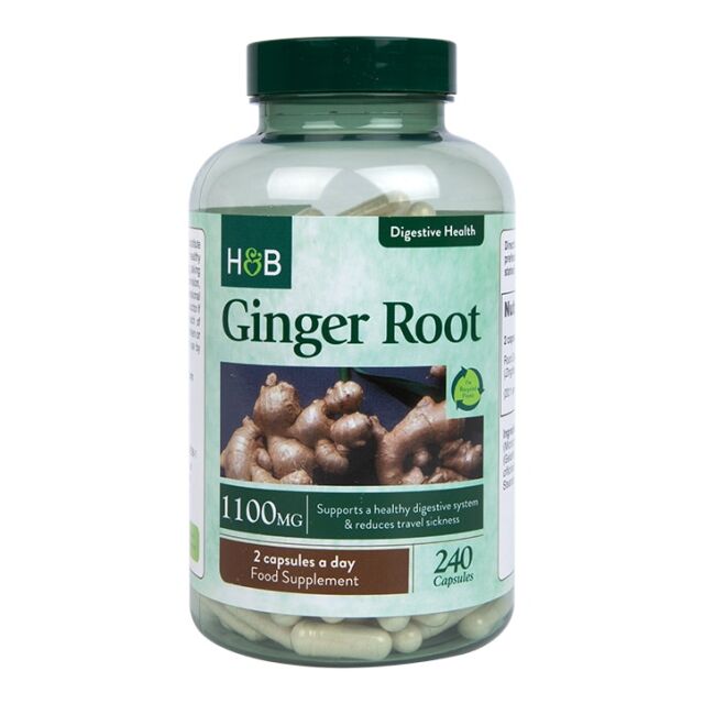 Holland & Barrett Ginger Root 1100mg 240 Capsules - 1