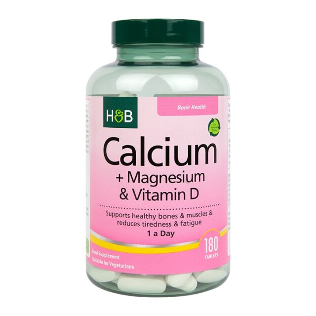 Holland & Barrett Calcium + Magnesium & Vitamin D 180 Tablets - 1