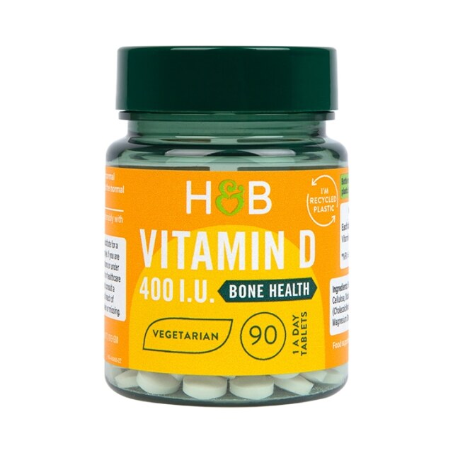 Holland & Barrett Vitamin D3 400 I.U. 10ug 90 Tablets - 1