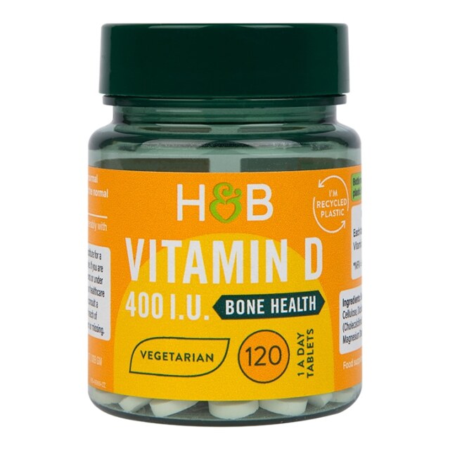 Holland & Barrett Vitamin D3 400 I.U. 10ug 120 Tablets - 1