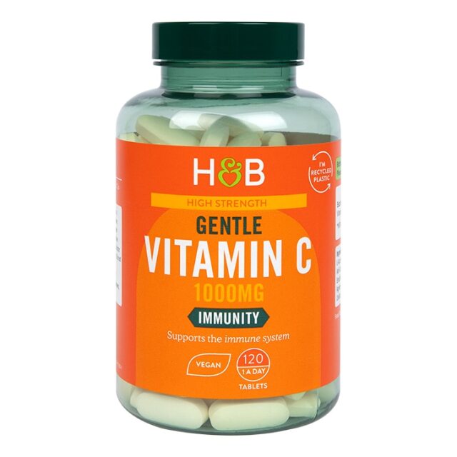 Holland & Barrett High Strength Gentle Vitamin C 1000mg 120 Tablets - 1