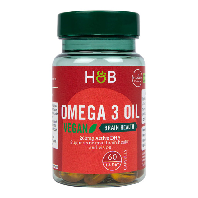 Holland & Barrett Vegan Omega 3 Oil 500mg 60 Capsules - 1