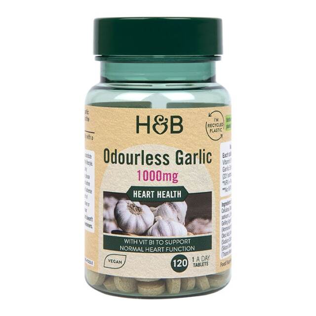 Holland & Barrett Enteric Coated Odourless Garlic 1000mg 120 Tablets - 1