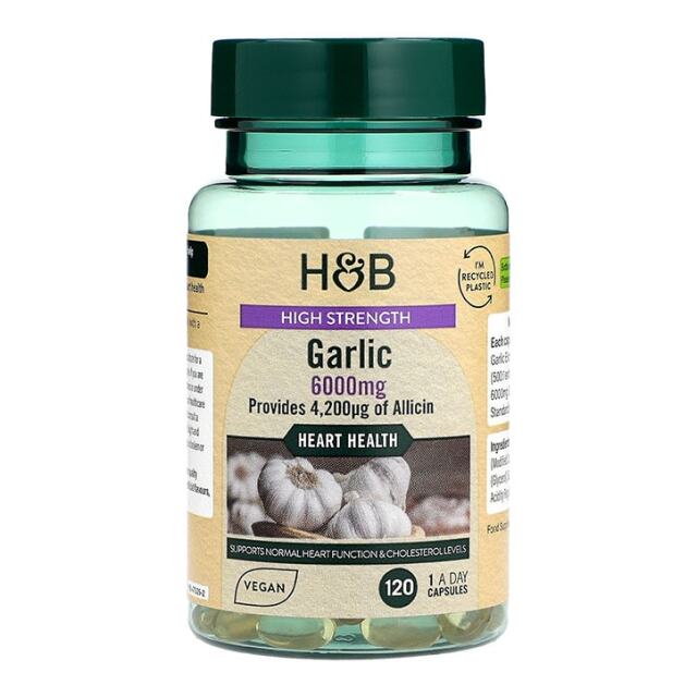 Holland & BarrettHigh Strength Garlic 6000mg 120 Capsules - 1