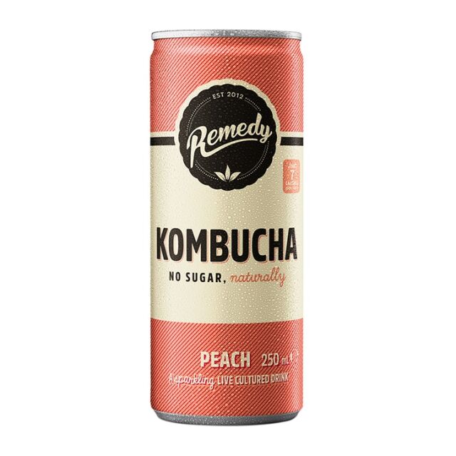 Remedy Kombucha Peach 250ml - 1