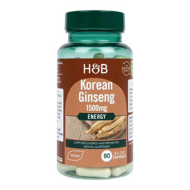 Holland & Barrett Korean Ginseng 1500mg 90 Capsules - 1