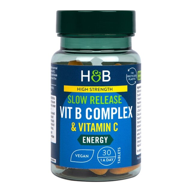 Holland & Barrett Super Strength Complete Vit B Complex + Vitamin C 30 Tablets - 1