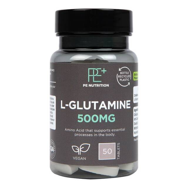 PE Nutrition L-Glutamine 500mg 50 Tablets - 1