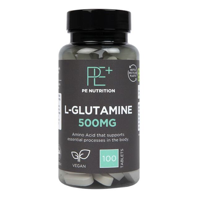 PE Nutrition L-Glutamine 500mg 100 Tablets - 1