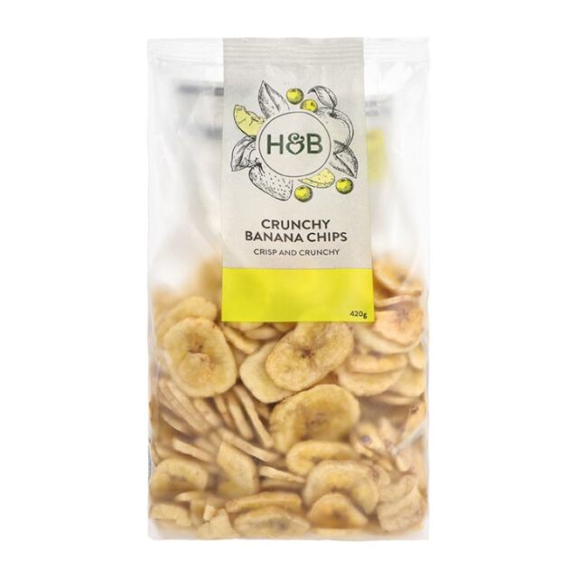 Holland & Barrett Crunchy Banana Chips 420g - 1