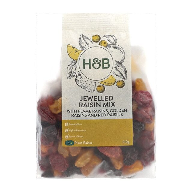 Holland & Barrett Jewelled Raisin Mix 210g - 1