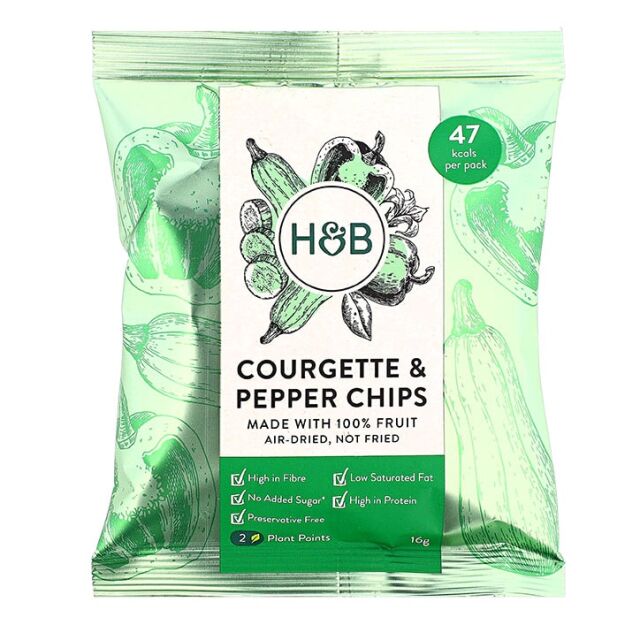 Holland & Barrett Courgette & Pepper Chips 16g - 2