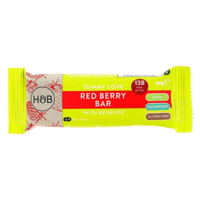 Holland & Barrett Tummy Love Red Berry Bar with Benefits 40g - 2